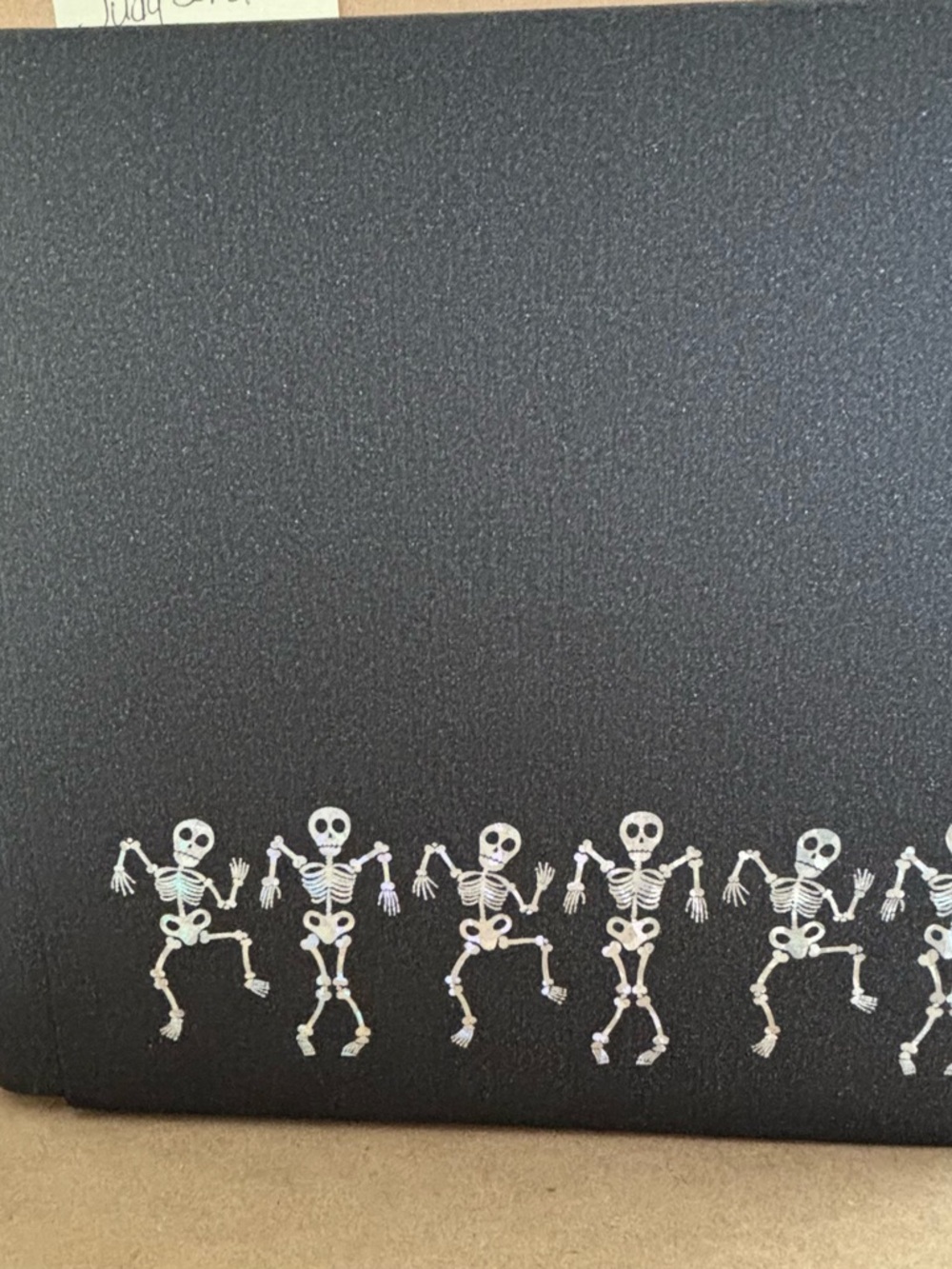 Creative Memories 8x8 Hide & Eek! Black Mica Album Cover with skeletons. New